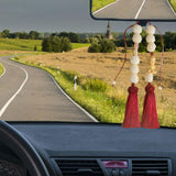 Maxbell Car Rearview Mirror Pendant Feng Shui Charm Gift Easy Installation Dangling