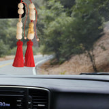 Maxbell Car Rearview Mirror Pendant Feng Shui Charm Gift Easy Installation Dangling