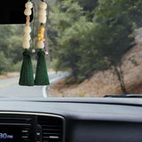 Maxbell Car Rearview Mirror Pendant Feng Shui Charm Gift Easy Installation Dangling