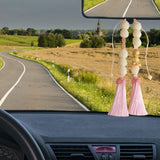 Maxbell Car Rearview Mirror Pendant Feng Shui Charm Gift Easy Installation Dangling