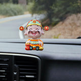 Maxbell Resin Cai Shen Statue 2024 Chinese New Year Decor for Bedroom Bookshelf Good Luck