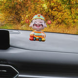 Maxbell Resin Cai Shen Statue 2024 Chinese New Year Decor for Bedroom Bookshelf Good Luck