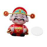 Maxbell Resin Cai Shen Statue 2024 Chinese New Year Decor for Bedroom Bookshelf Money