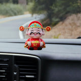 Maxbell Resin Cai Shen Statue 2024 Chinese New Year Decor for Bedroom Bookshelf Money