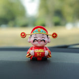 Maxbell Resin Cai Shen Statue 2024 Chinese New Year Decor for Bedroom Bookshelf Money