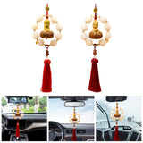 Maxbell Car Rearview Mirror Pendant Versatile Easy to Hang,Feng Shui Tassel Dangling Buddha