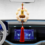Maxbell Car Rearview Mirror Pendant Versatile Easy to Hang,Feng Shui Tassel Dangling Buddha