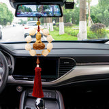 Maxbell Car Rearview Mirror Pendant Versatile Easy to Hang,Feng Shui Tassel Dangling Guanyin