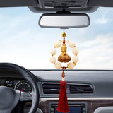 Maxbell Car Rearview Mirror Pendant Versatile Easy to Hang,Feng Shui Tassel Dangling Guanyin