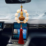 Maxbell Car Rearview Mirror Pendant Versatile Easy to Hang,Feng Shui Tassel Dangling Guanyin