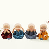 Maxbell 4Pcs Boy Doll Ornament for Decoration Bedroom Ornaments Home Car Decor
