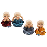 Maxbell 4Pcs Boy Doll Ornament for Decoration Bedroom Ornaments Home Car Decor