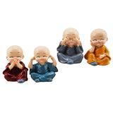 Maxbell 4Pcs Boy Doll Ornament for Decoration Bedroom Ornaments Home Car Decor