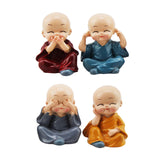Maxbell 4Pcs Boy Doll Ornament for Decoration Bedroom Ornaments Home Car Decor