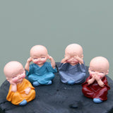 Maxbell 4Pcs Boy Doll Ornament for Decoration Bedroom Ornaments Home Car Decor