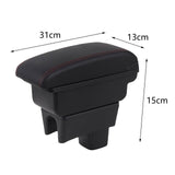 Maxbell Auto Car Armrest Box Elbow Support Case Extender Tidying Sturdy Arm Rest Box without USB