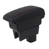 Maxbell Auto Car Armrest Box Elbow Support Case Extender Tidying Sturdy Arm Rest Box with USB