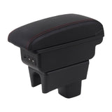 Maxbell Auto Car Armrest Box Elbow Support Case Extender Tidying Sturdy Arm Rest Box with USB