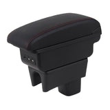 Maxbell Auto Car Armrest Box Elbow Support Case Extender Tidying Sturdy Arm Rest Box with USB