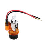 Maxbell Orange Cigarette Lighter Socket Durable Spare Parts Replaces for Ford