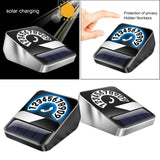 Maxbell Car Phone Number Card Automobile Interior Aluminum Alloy Parking Number Card Silver