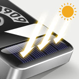 Maxbell Car Phone Number Card Automobile Interior Aluminum Alloy Parking Number Card Silver