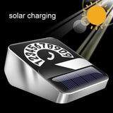 Maxbell Car Phone Number Card Automobile Interior Aluminum Alloy Parking Number Card Silver