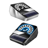 Maxbell Car Phone Number Card Automobile Interior Aluminum Alloy Parking Number Card Silver