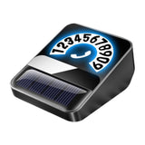 Maxbell Car Phone Number Card Automobile Interior Aluminum Alloy Parking Number Card Black
