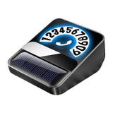Maxbell Car Phone Number Card Automobile Interior Aluminum Alloy Parking Number Card Black