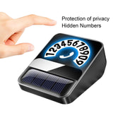 Maxbell Car Phone Number Card Automobile Interior Aluminum Alloy Parking Number Card Black