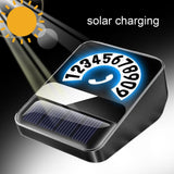 Maxbell Car Phone Number Card Automobile Interior Aluminum Alloy Parking Number Card Black