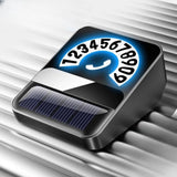 Maxbell Car Phone Number Card Automobile Interior Aluminum Alloy Parking Number Card Black