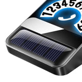 Maxbell Car Phone Number Card Automobile Interior Aluminum Alloy Parking Number Card Black