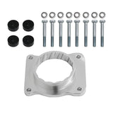 Maxbell Throttle Body Spacer Spare Parts Replacement Parts Equipment Easy to Install Silver