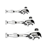 Maxbell 3Pcs Stubby Drive Ratchet Set Portable Flexible Quick Release Ratchet Wrench Print A