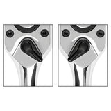 Maxbell 3Pcs Stubby Drive Ratchet Set Portable Flexible Quick Release Ratchet Wrench Print B