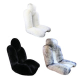 Maxbell Car Seat Cover Plush Car Seat Cushions Cover for Office Chair Car Decor White