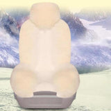 Maxbell Car Seat Cover Plush Car Seat Cushions Cover for Office Chair Car Decor White