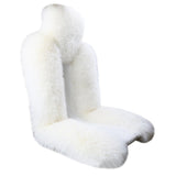 Maxbell Car Seat Cover Plush Car Seat Cushions Cover for Office Chair Car Decor White