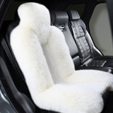 Maxbell Car Seat Cover Plush Car Seat Cushions Cover for Office Chair Car Decor White