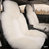 Maxbell Car Seat Cover Plush Car Seat Cushions Cover for Office Chair Car Decor White