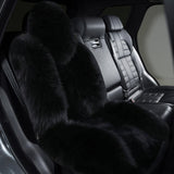 Maxbell Car Seat Cover Plush Car Seat Cushions Cover for Office Chair Car Decor Black