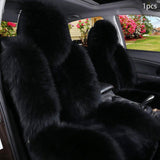 Maxbell Car Seat Cover Plush Car Seat Cushions Cover for Office Chair Car Decor Black