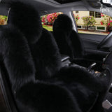 Maxbell Car Seat Cover Plush Car Seat Cushions Cover for Office Chair Car Decor Black