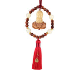 Maxbell Car Rearview Mirror Pendant Lucky Decor for Friend Wall Feng Shui Decor Red Tassel