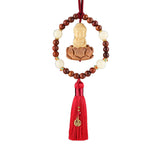 Maxbell Car Rearview Mirror Pendant Lucky Decor for Friend Wall Feng Shui Decor Red Tassel
