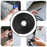 Maxbell Car Door Edge Guard Protector Exterior Accessories Rubber for Truck ATV black