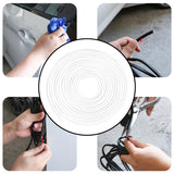 Maxbell Car Door Edge Guard Protector Exterior Accessories Rubber for Truck ATV white