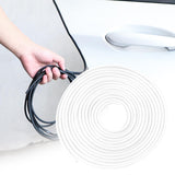 Maxbell Car Door Edge Guard Protector Exterior Accessories Rubber for Truck ATV white